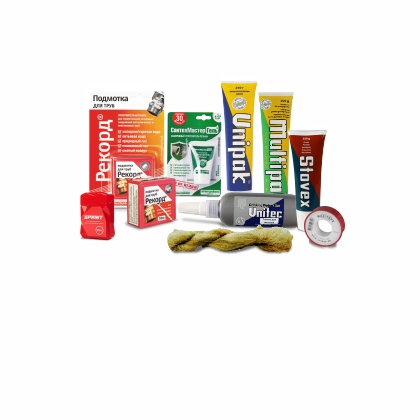 Герметики, замазки, ФУМ-ленты, лён