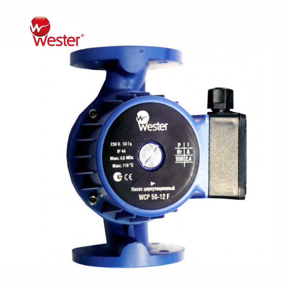 Циркуляционный насос WCP Wester (Россия), фланцевый, односкоростной