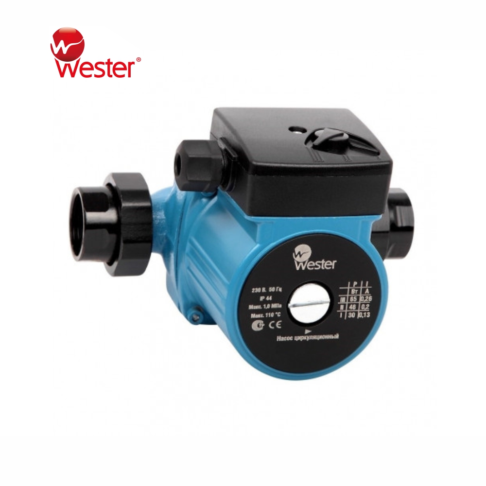 Циркуляционный насос WCP Wester (Россия), резьбовой, с комплектом гаек