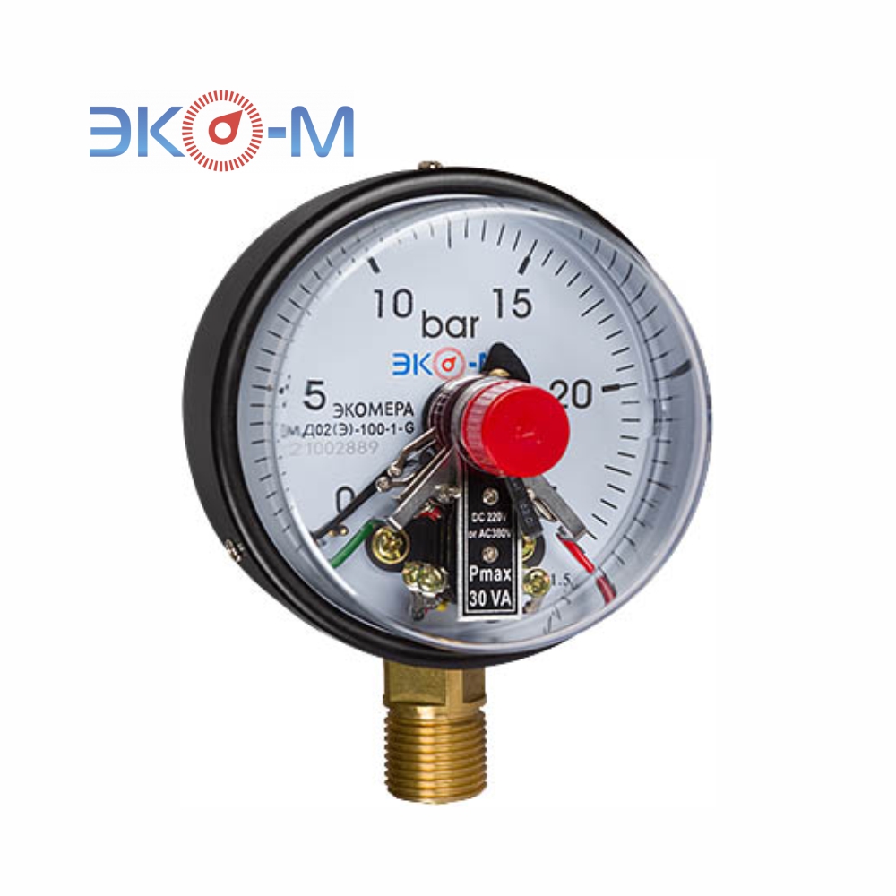 Электроконтактный манометр МД02Э Экомера (Россия) радиальный