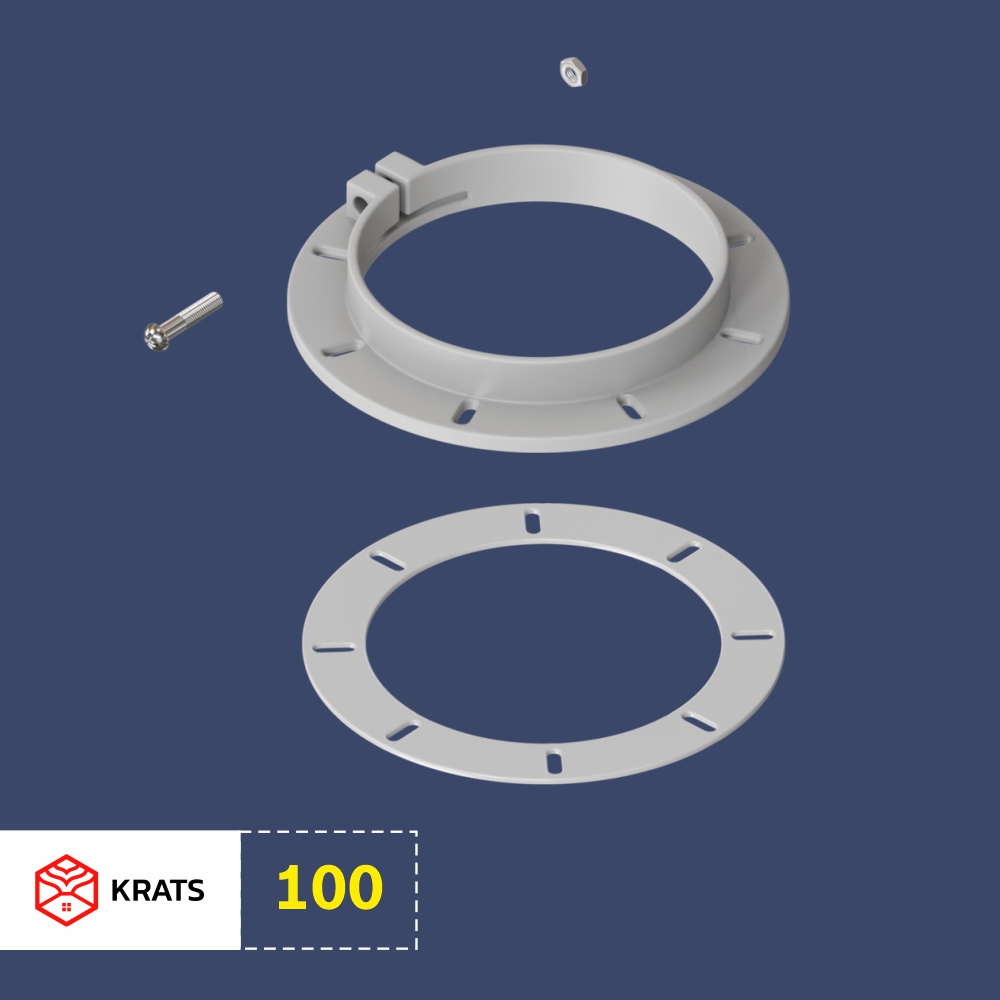 Фланец пластиковый 100 (комплект)