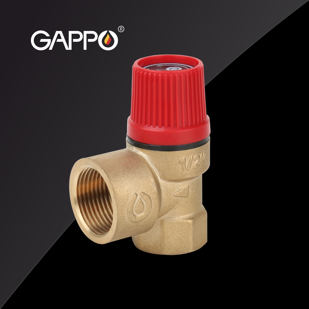 Клапан предохранительный Gappo, ВР-ВР, красный