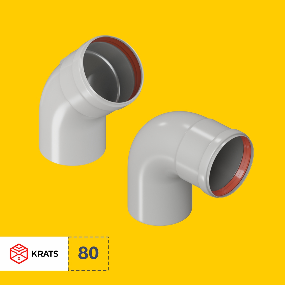 Колено промежуточное «папа-мама» 80