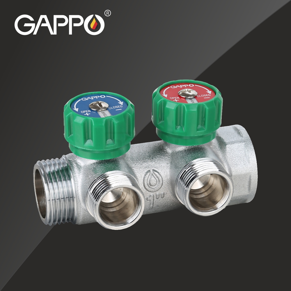 Коллектор регулирующий ВР-НР 20x15 Gappo «ПЛОСКОЕ УПЛОТНЕНИЕ»