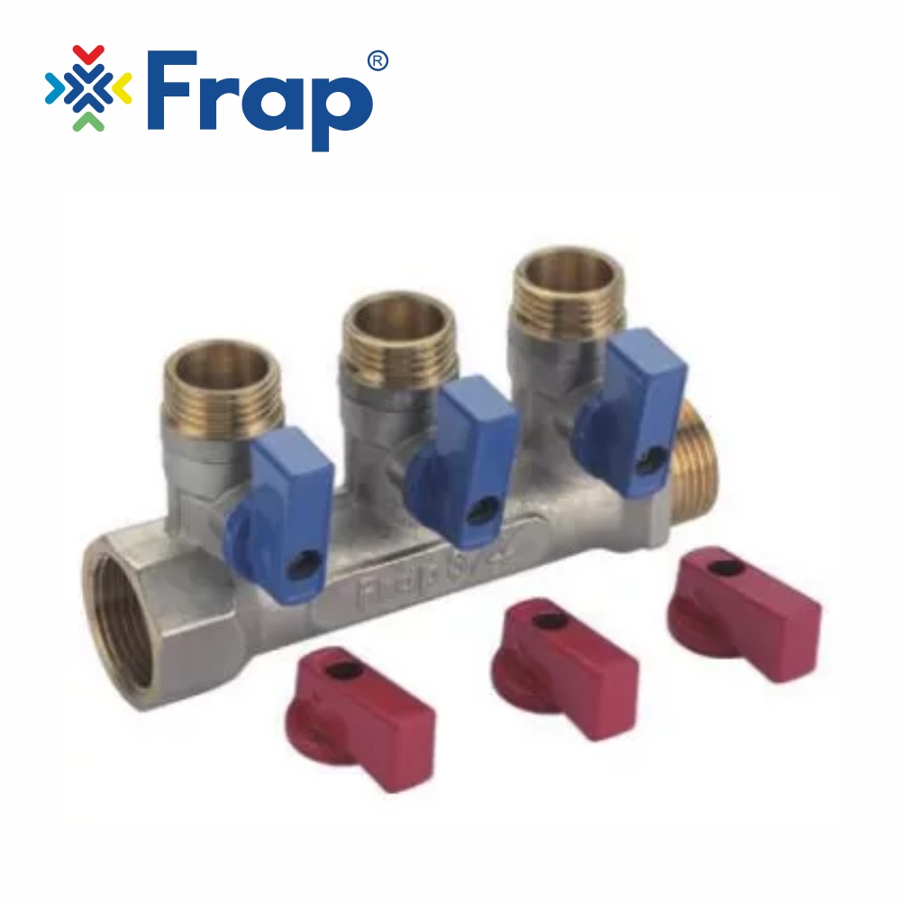 Коллектор с отсечными кранами НР-ВР 20x15 Frap