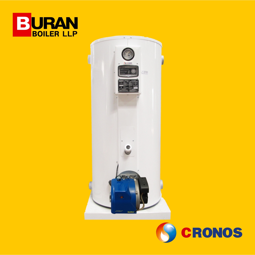 Котел Cronos Buran Boiler (Казахстан) с газовой горелкой Ecoflam (Италия) в комплекте с газовой рампой, напольный, БЕЗ ГВС