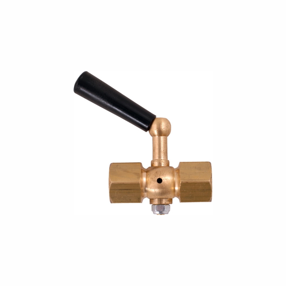 Кран латунный трёхходовой под манометр