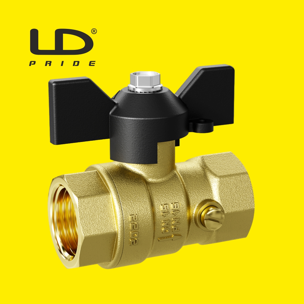 Кран шаровой латунный для манометра LD Pride (Россия) ВР-ВР