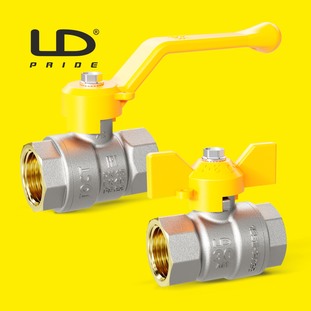 Кран шаровой латунный LD Pride (Россия) ВР-ВР для газа