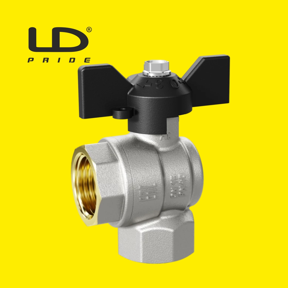 Кран шаровой латунный LD Pride (Россия) ВР-ВР угловой