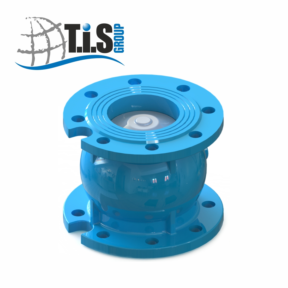 Обратный клапан C086 T.I.S Group (Италия) чугунный, подпружиненный, фланцевый