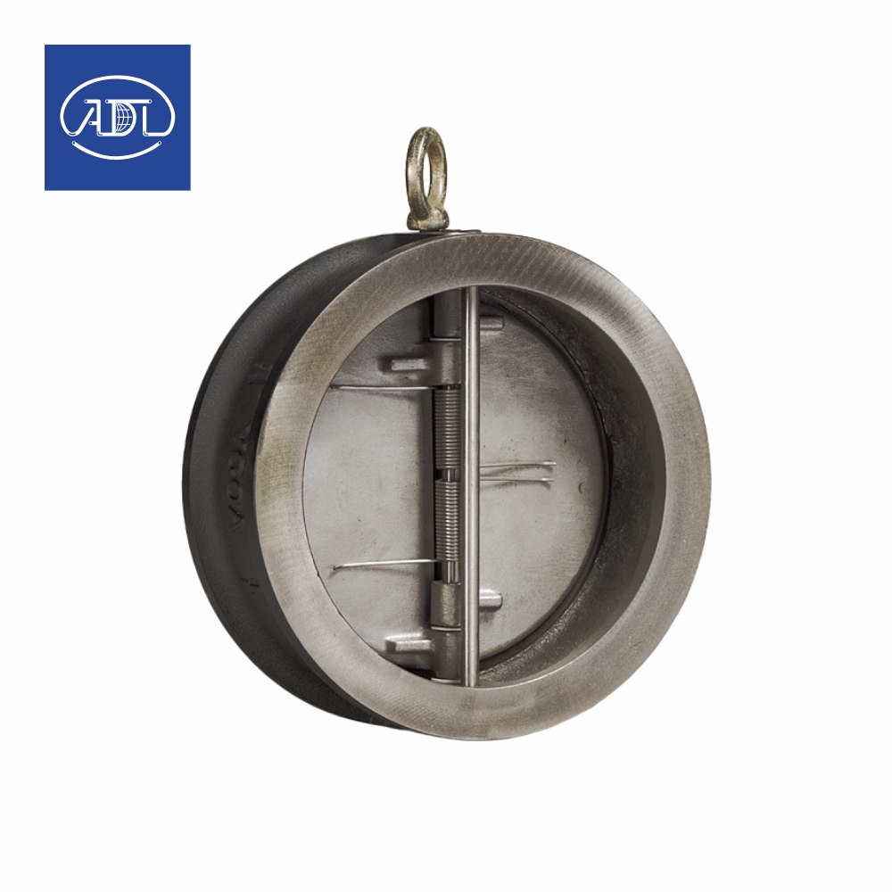 Обратный клапан двухстворчатый Гранлок CV16 ADL (Россия) дисковый чугунный/нерж., межфланцевый, подпружиненный