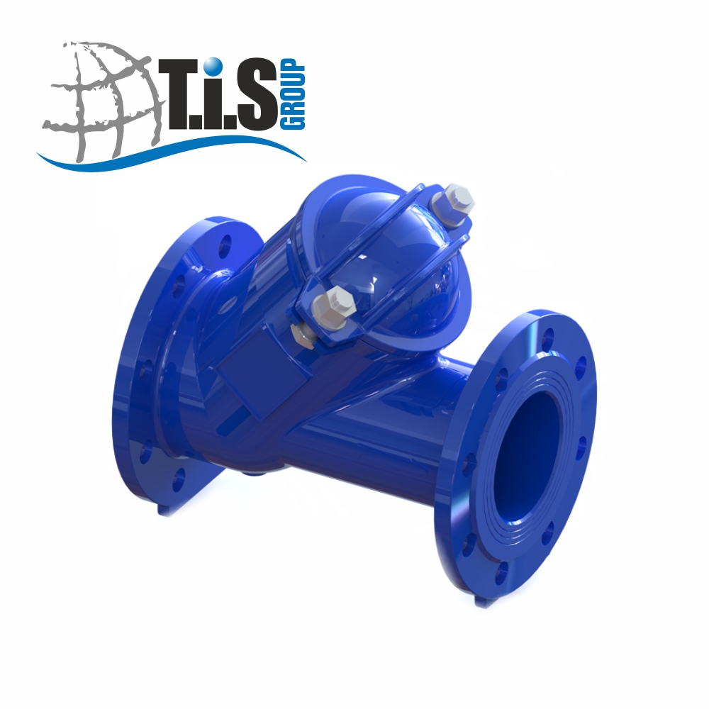Шаровой обратный клапан C068 T.I.S Group (Италия) чугунный, фланцевый
