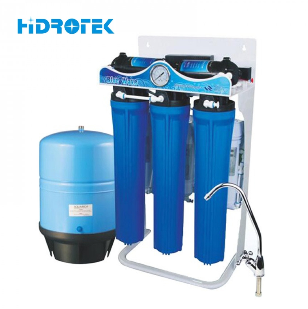 Система обратного осмоса RO-400G-D02B Hydrotek с насосами, 5 ступеней. Накопительный бак 42 л.