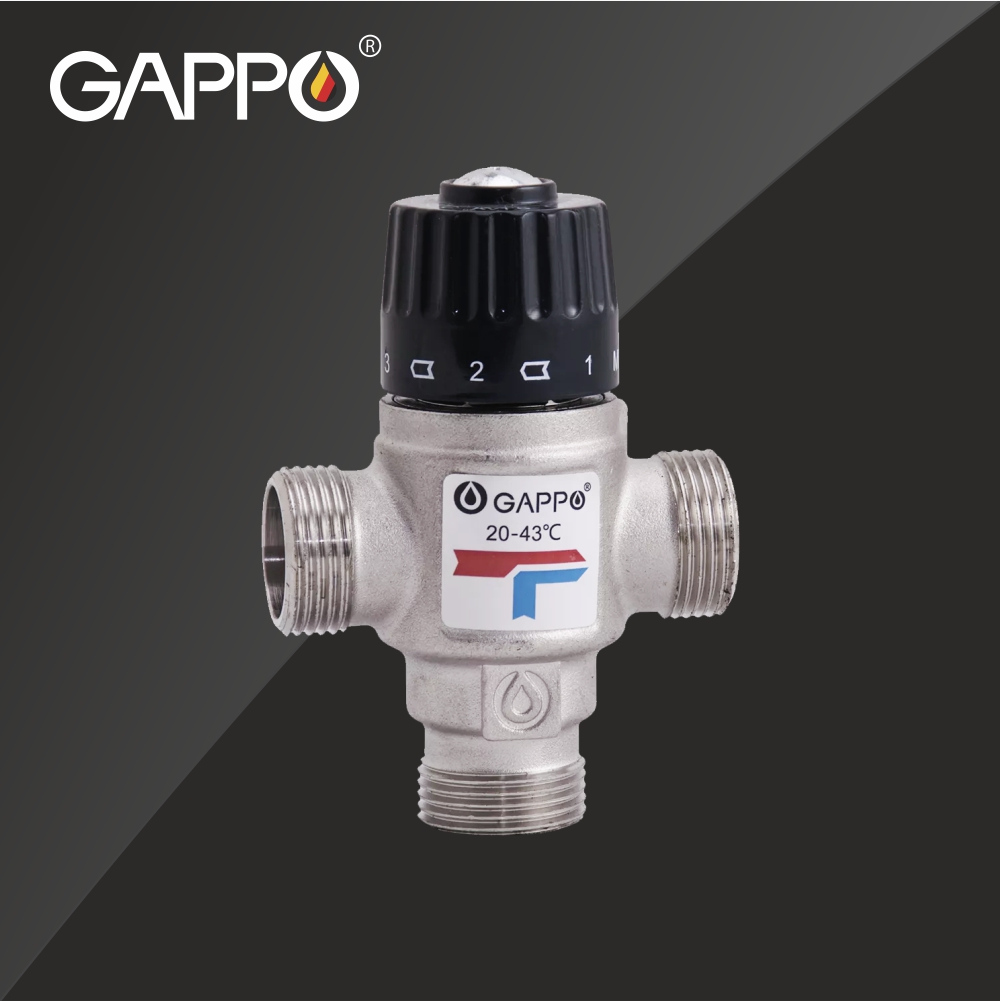 Термостатический смесительный клапан Gappo 20-43 для теплого пола