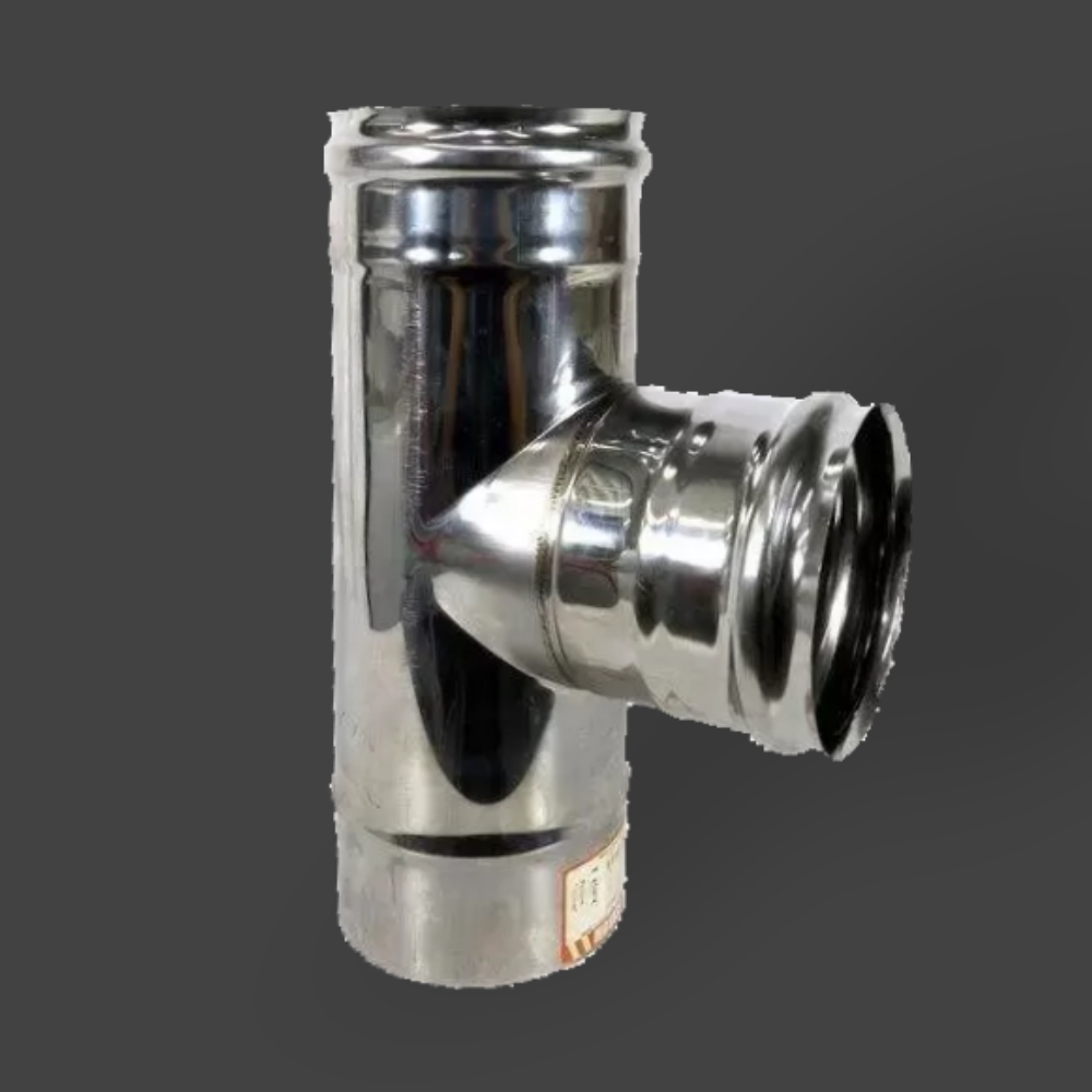 Тройник-Д 90° Ferrum (по дыму) нерж. AISI 430