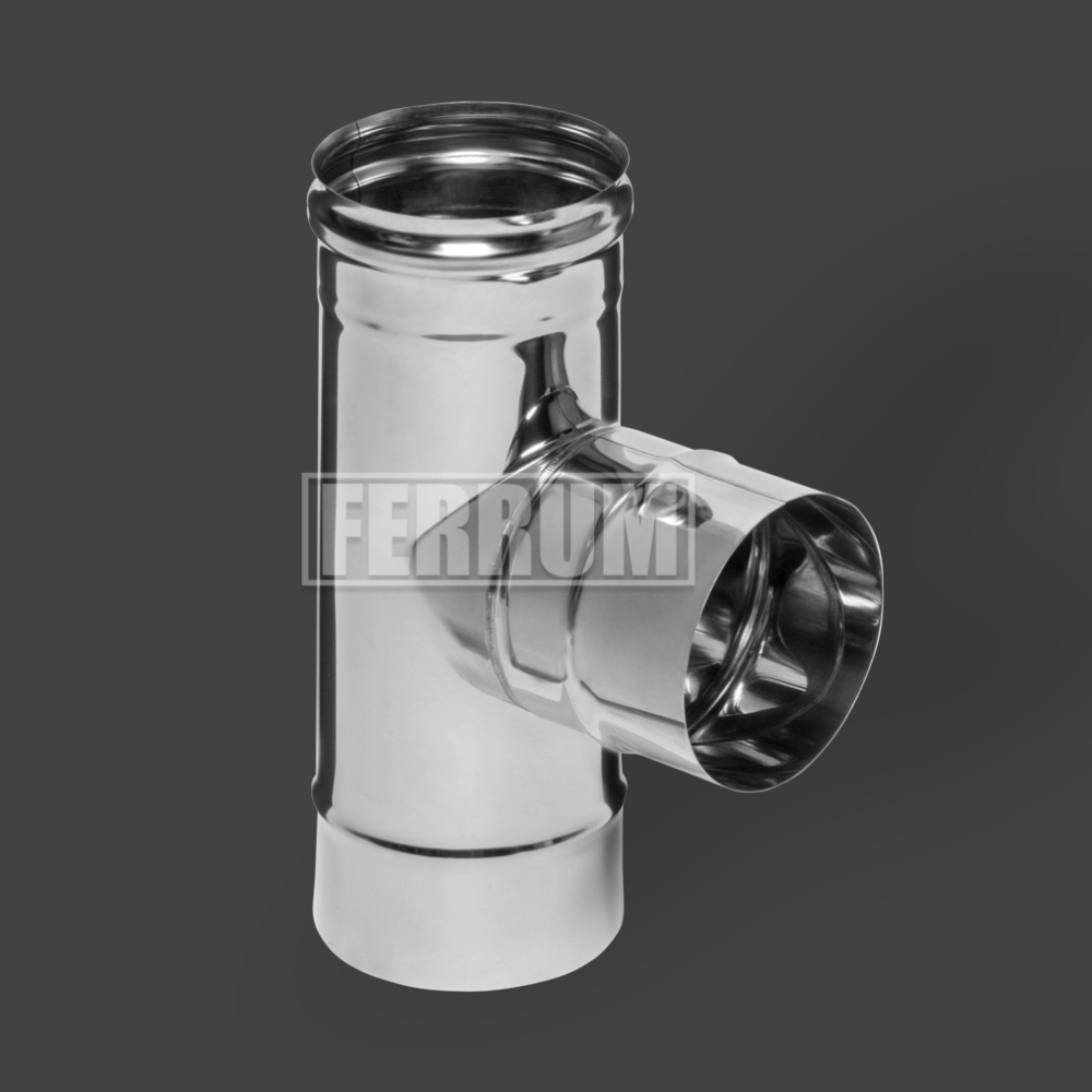 Тройник-К 90° Ferrum (по конденсату) нерж. AISI 430 копия