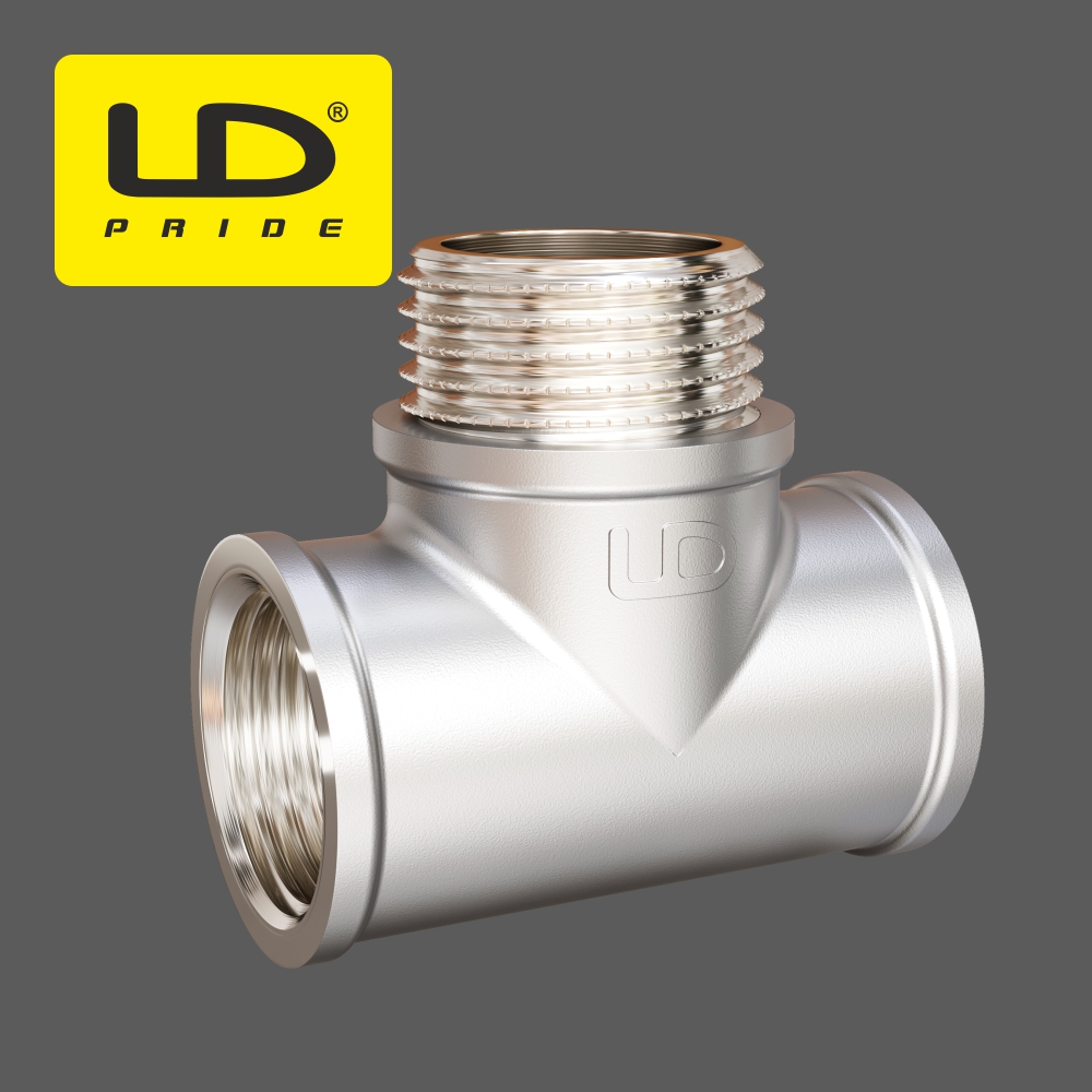 Тройник переходой LD Pride (Россия) ВР-НР-ВР латунь