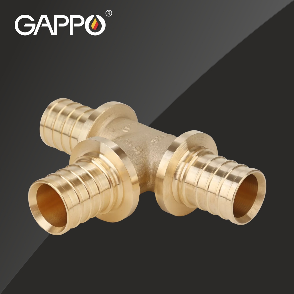 Тройник равнопроходной Gappo, фитинг аксиальный