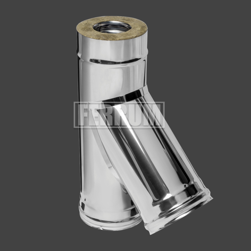 Тройник сэндвич 135° Ferrum нерж. AISI 430