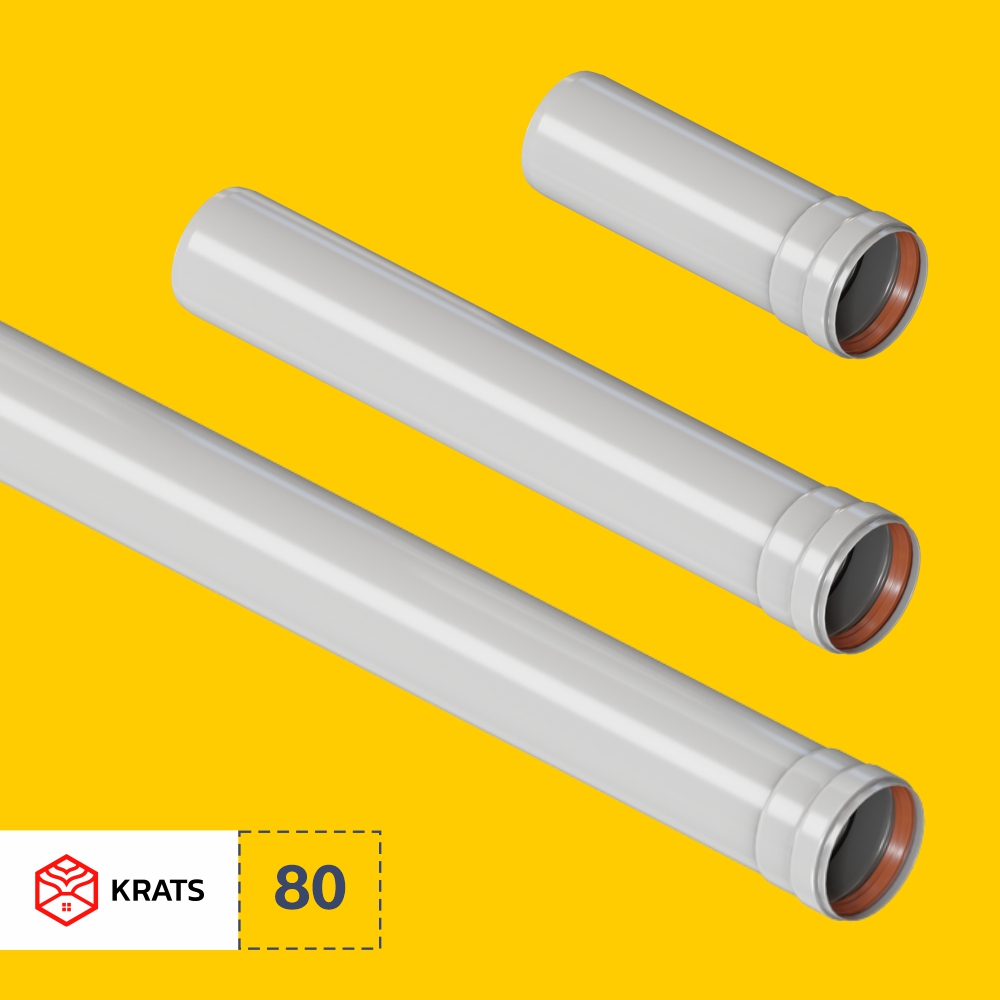 Удлинитель дымохода 80