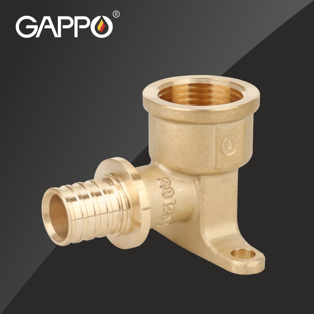 Угольник настенный с внутренней резьбой Gappo, фитинг аксиальный