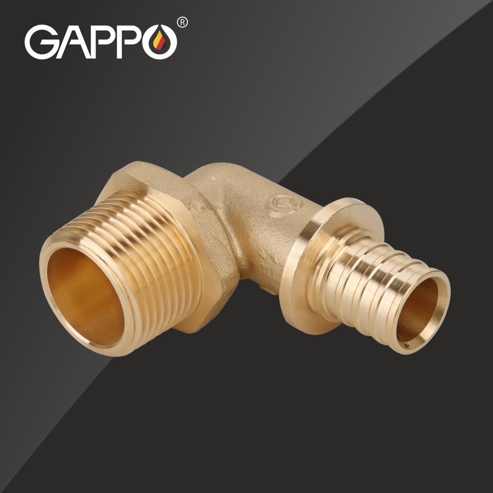 Угольник-переходник с наружной резьбой Gappo, фитинг аксиальный