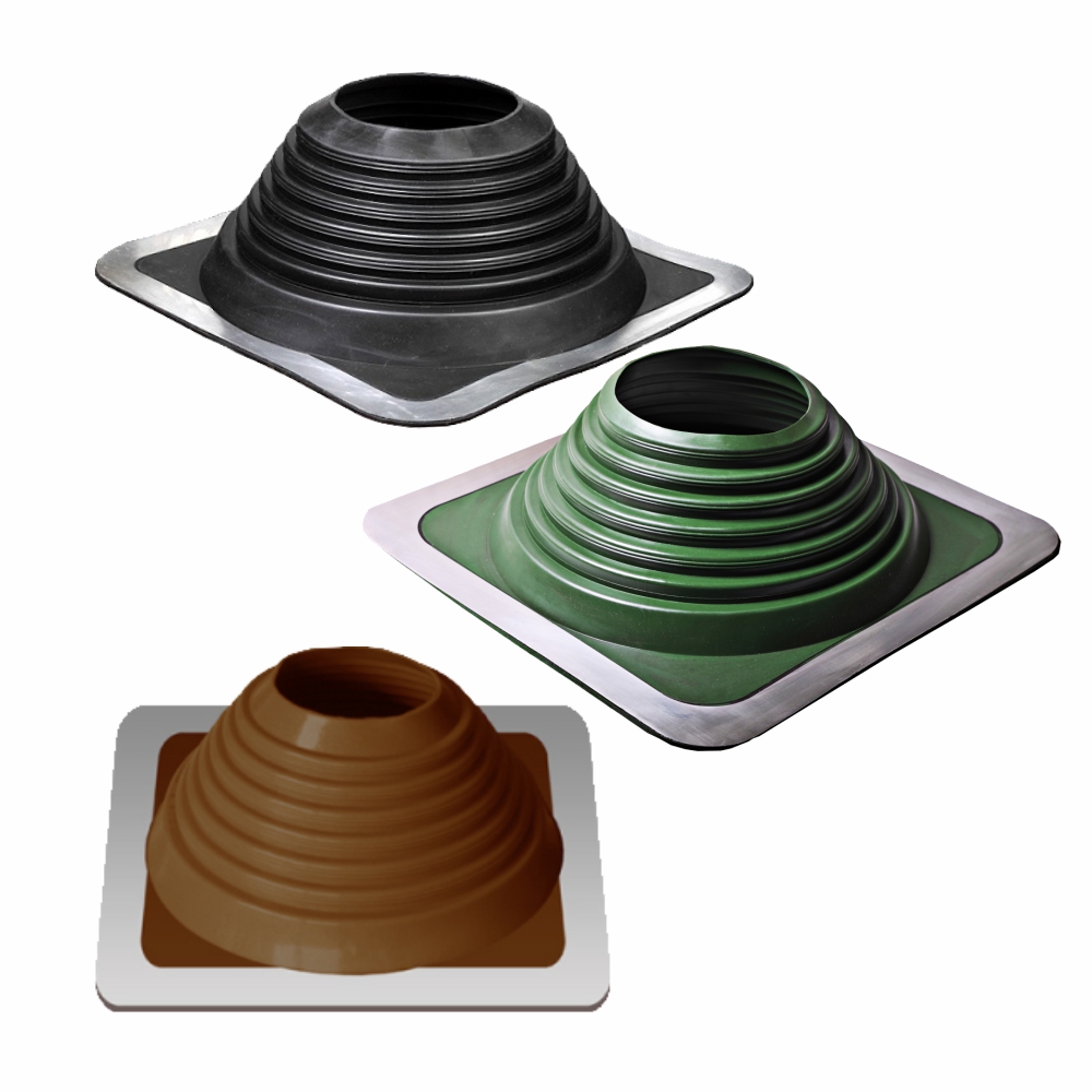 Уплотнительная манжета кровельная прямая №8 (178-330мм) силикон крашеный