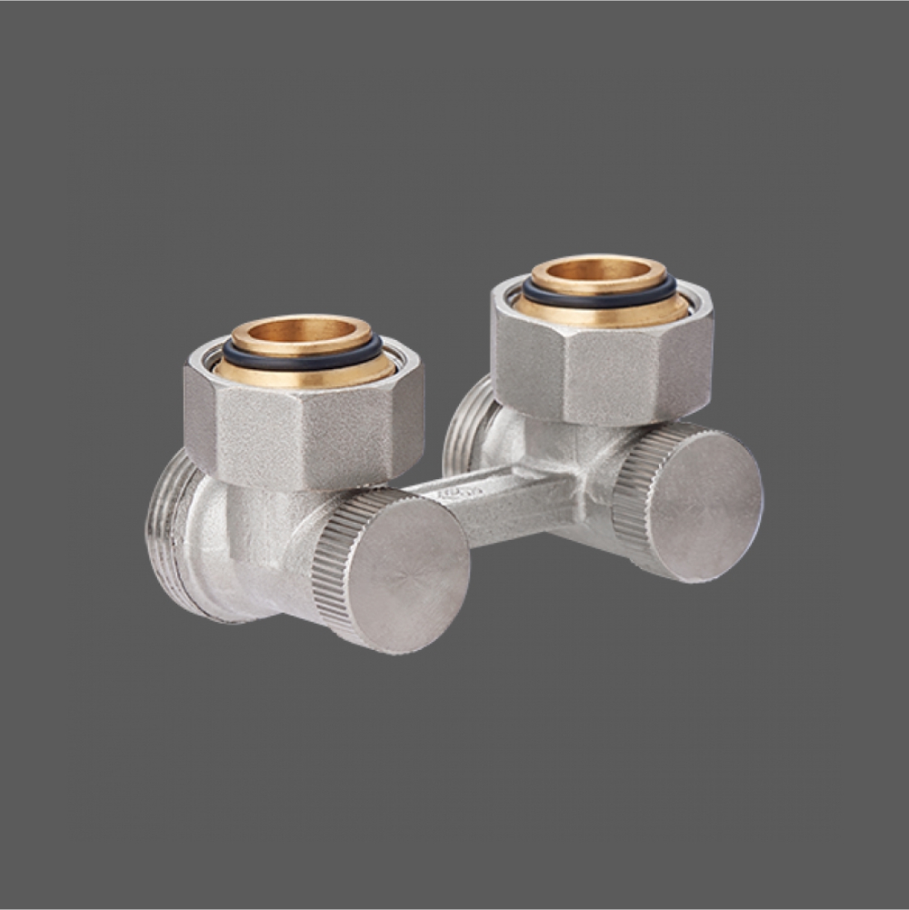 Узел нижнего подключения Профкаст латунный угловой