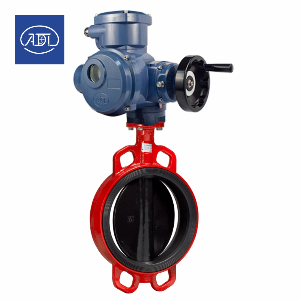 Затвор дисковый поворотный Гранвэл ЗПВС с электроприводом Смартгир ADL (Россия) чугунный