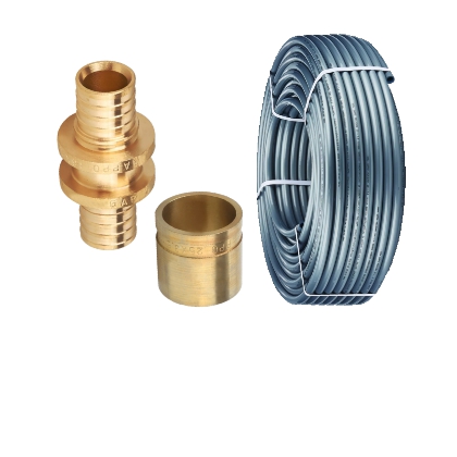 Трубы PEX и фитинги аксиальные